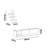 Modern White TV Unit with Wall Shelf, 70.9 x 15.0 x 23.6 Inches | 100% Melamine Coated Particle Board, Thickness: 0.7 Inches | Numerous Shelves, Wall-Mountable, Additional Storage, Stylish & Functional Design