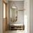 Gold Oval Wall-Mounted Full-Length Mirror, 48" X 16", Comes With A Leather Hanging Strap, Simple And Beautiful Installation.