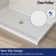 60''W Shower Base in White with Single Threshold Shower Pan, Non-slip Design