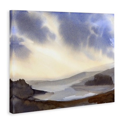 Toile horizon Dreamy Bay Inlet, design par Ashley Davis