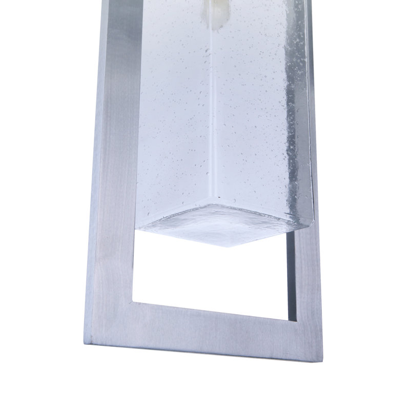 Luminaire suspendu d'extérieur H 21,75 po Perimeter 1, Aluminium satiné