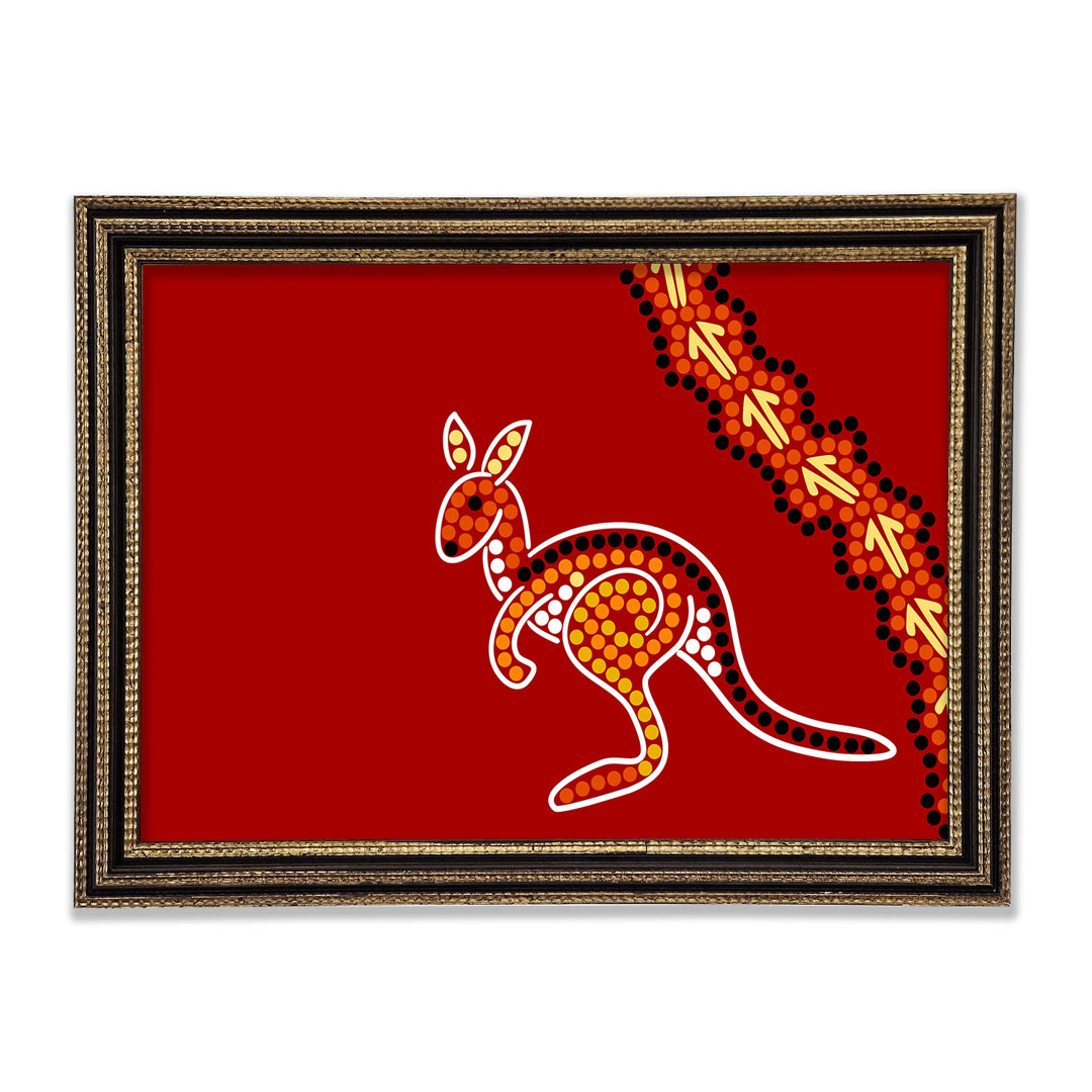 Aboriginal Native Australian Kangaroo