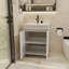 Meuble-lavabo autoportant avec porte et meuble-lavabo avec porte