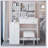 37-Inch Vanity Table With Cushioned Stool, Extra Large Sliding Mirror, And Multi-Layer Storage For Large Spaces-629262295