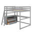 Lit mezzanine double avec bureau et tablettes-2007363023