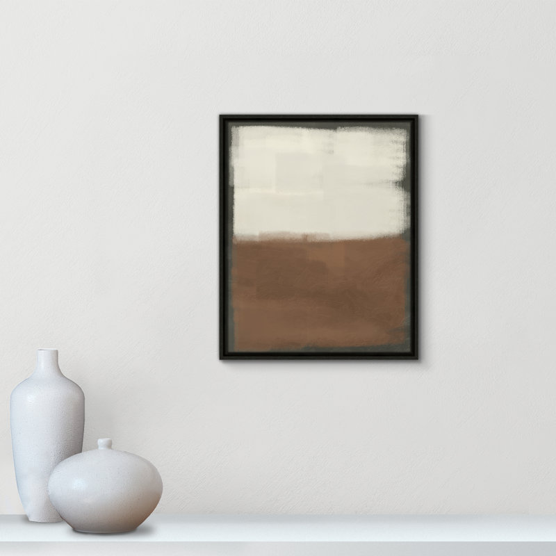 Coronado Alabaster Burst 2 - reproduction sur toile avec cadre flottant, Espresso, H 21,5 po x l 17,5 po x P 2 po