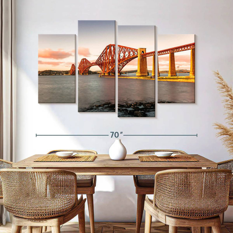 Lilie Forth Railway Bridge, 42" H x 68" W