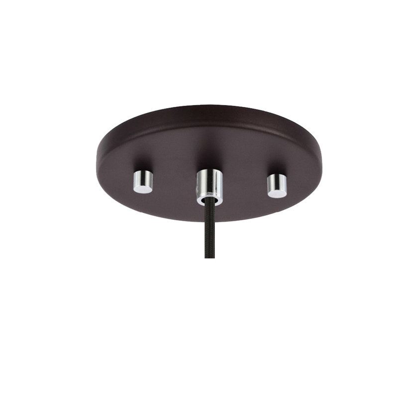 Luminaire sphère suspendu 1 lumières simple Jerrie, Mercure, Halogène, Chrome / Bronze