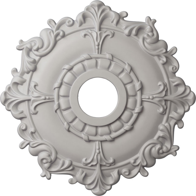 Endurathane Pompeii Ceiling Medallion, 18 7/8"OD x 1 1/2"P (Fits Canopies up to 2"), Hand-Painted Americana Finish
