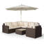Yancey 5 Seater Rattan Corner Sofa Set