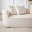 Canapé modulaire incurvé moderne en chenille avec 4 coussins décoratifs Boneless-449364452-449364451