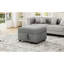 Canapé gris de 67,5 cm (26,6 po) mobile pour le salon et la chambre, doté d'un grand espace de rangement, d'une assise confortable et d'un revêtement en velours côtelé design.