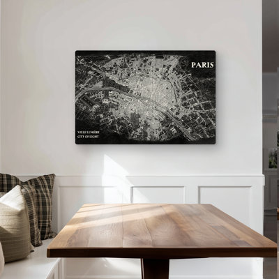 Airplane Satellite View - Industrial Places Metal Print Decor