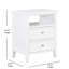 Table de chevet 2 tiroirs blanche-2122132990