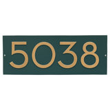 Floating Modern 4" Number Horizontal Address Plaque (4 Digits)