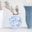 Dolohov Round Decorative Terra-cotta Vase with Transferware Pattern