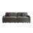Space-saving Convertible Sleeper Sofas, Chenille Upholstered, Modern Grey Couch For Living Room