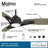 65" Molino 3 - Blade LED Smart Standard Ceiling Fan with Remote Control and Light Kit Included-49929462