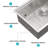 Workstation Ledge Sink Stainless Steel Sleek Modern Kitchen