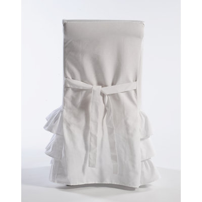 Cotton Box Cushion Dining Chair Slipcover