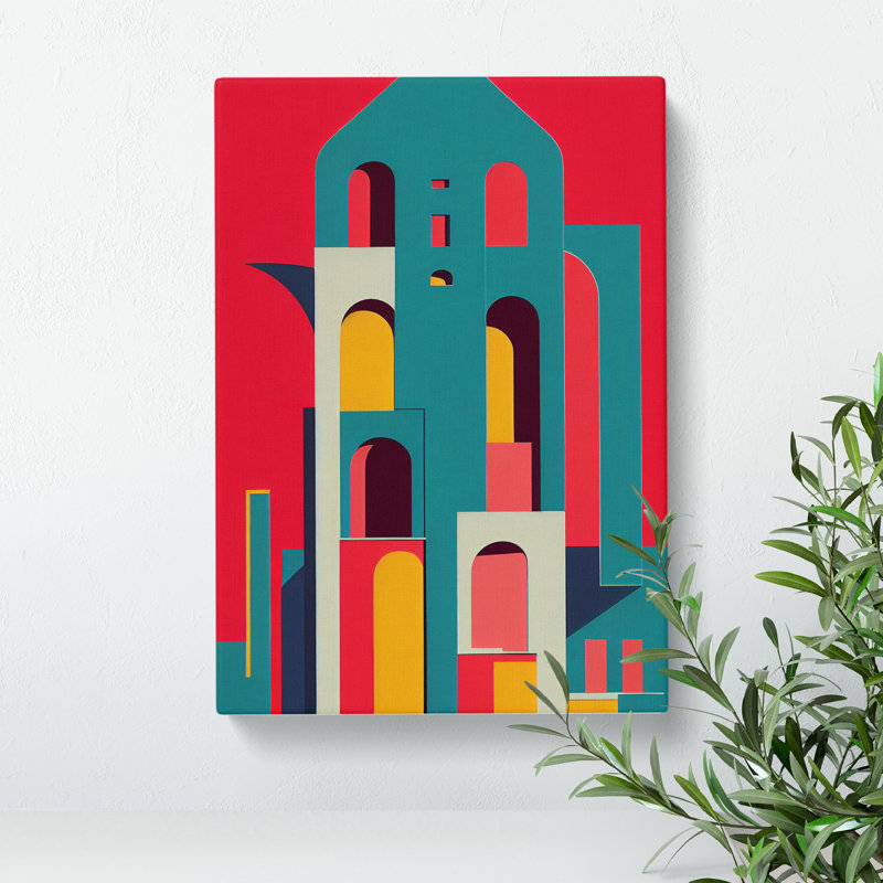 Bold Architecture No.2 Abstract - Wrapped Canvas, 60cm H x 40cm W x 3cm D
