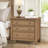Red Oak Solid Wood Bedroom Set with Red Oak Bed and 2 Matching Nightstands-117215324-117215325
