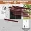 Auvent de terrasse rétractable 13,1 pi x 8,2 po Meetwarm-131520773-98803725
