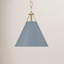 Luminaire suspendu conique en métal 1 lumière Kinston -229666634-229666633