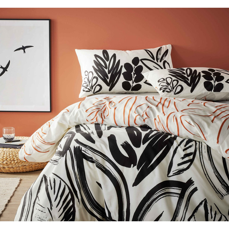 Aliyaha Floral Duvet Cover Set with Pillowcases, Single - 1 Standard Pillowcase