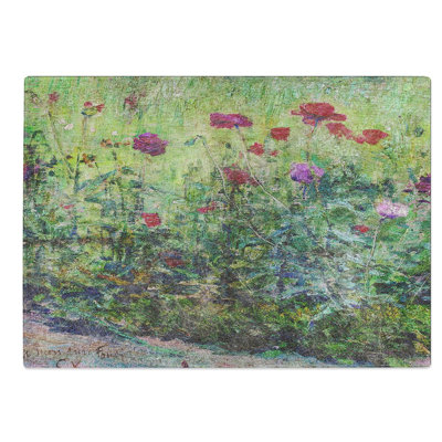 Glass Field of Poppies by Kuroda Seiki Chopping Board