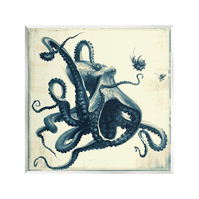 Vintage Maritime Octopus Wall Plaque Art by Vlad Mel