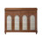 Nut-brown Solid Wood+Rattan Shoe Storage Bench