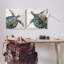 "Aquatic Sea Turtles", ensemble d'art mural sur toile 2 pièces par Carol Robinson-236142777