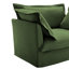 Canapé modulaire confortable à 3 places en chenille confortable pour les loisirs et 2 coussins décoratifs pour le salon-761233432