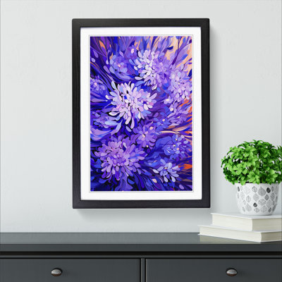 Lavender Flower Orphism Art - Framed Print