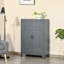 Armoire de rangement industrielle en acier avec portes doubles et tablettes réglables-1354964544