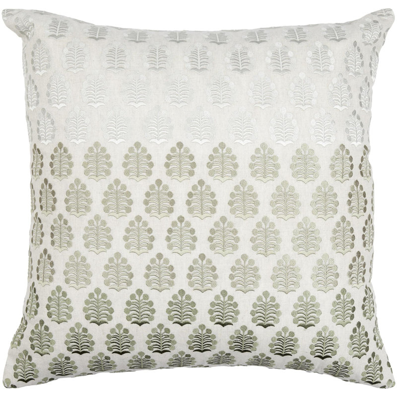 Fabuleuse Accent Pillow, Pillow Cover Only - No Insert, Green, Square 20"