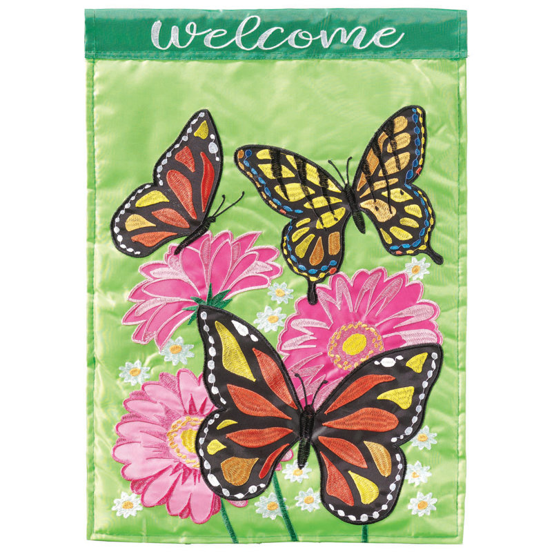 Drapeau de jardin en nylon 18 x 13 po Ekong