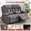 Causeuse inclinable manuelle avec porte-gobelets et poches latérales-1289314590