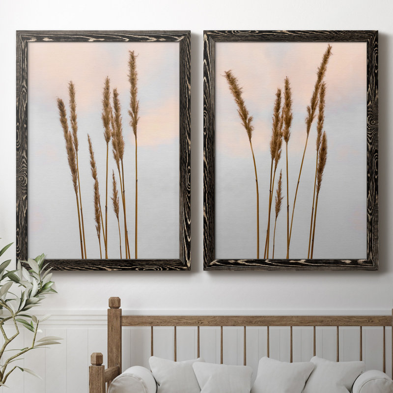 Coucher de soleil sur l'étang I - photographie, H 37,5 po x l 27,5 po x P 1 po, Toile avec cadre noir, Pas de tapis