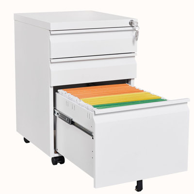 Lachell 3 Drawer Mobile Locking File Cabinet, Rolling Filing Cabinet -  Inbox Zero, A32B7A9F3B3B457AA214C158B3E22DCF