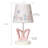 Baby Blooms Pink Butterfly Nursery Lamp with Floral Shade & Bulb