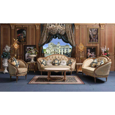 5-piece Luxury Classic Living Room Set