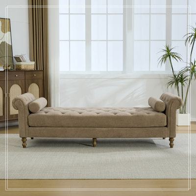 Shryock Chenille Upholstered Bench