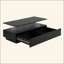 Table basse moderne à 2 tiroirs de 47,2 po à DEL moderne-132930203