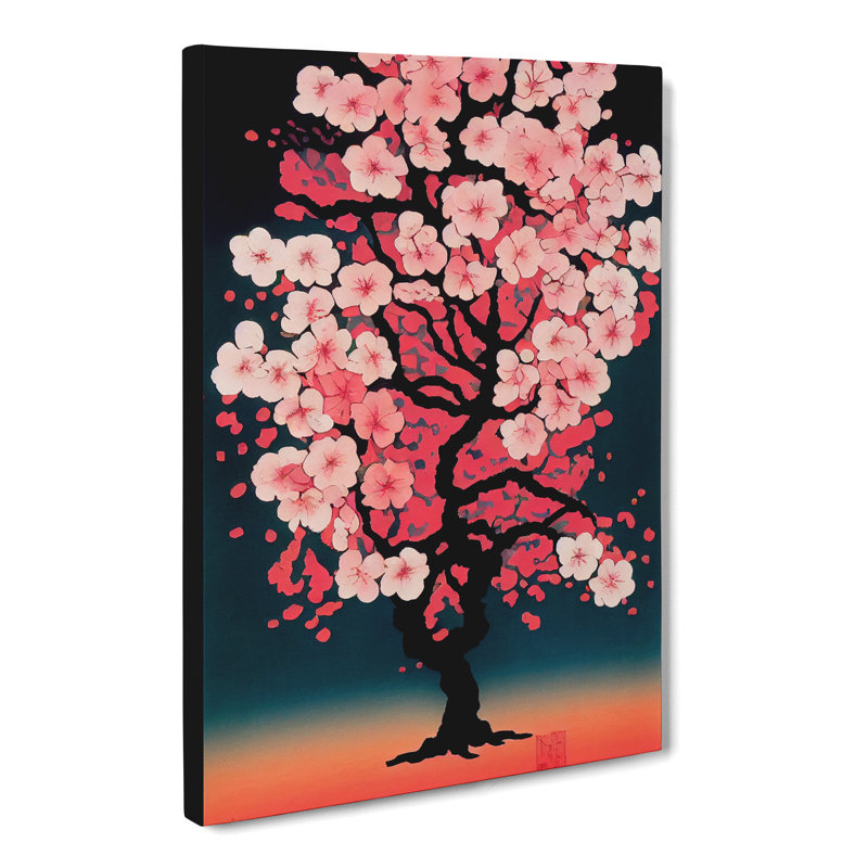 Cherry Blossom Tree - Wrapped Canvas, 50cm H x 35cm W x 3cm D