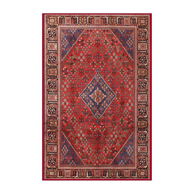 Tapis rouge à motif sud-ouest