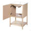 Ensemble de meuble-lavabo sur pied 20 po avec lavabo en céramique, ensemble de meuble-lavabo simple autoportant avec porte à fermeture douce
