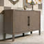 Armoire de rangement 47,25 pouces avec poignées en métal, placage de pin et 2 portes-637345101