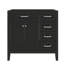 Meuble-lavabo de 36 po sans lavabo - Base d'armoire seulement équipée de tiroirs fonctionnels-1815833289